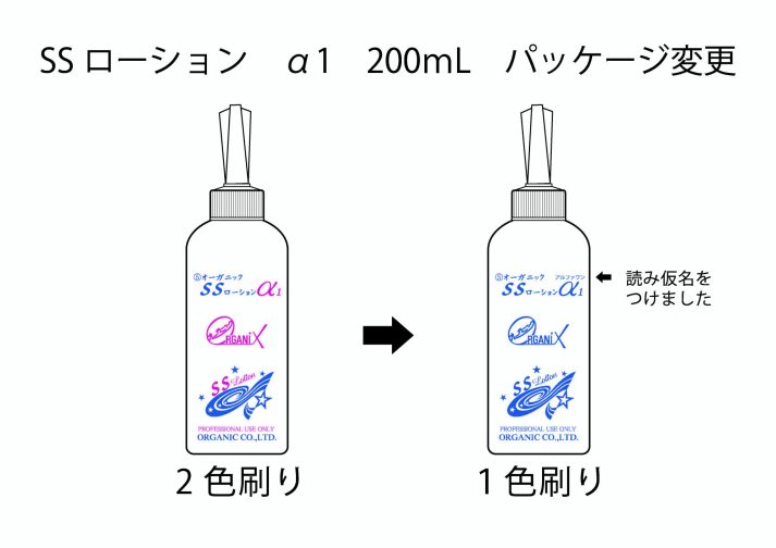 パッケージデザイン変更
